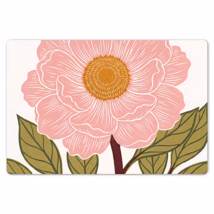 Placemat - 6 stuks - Bloemen - Roze - Illustratie — 7