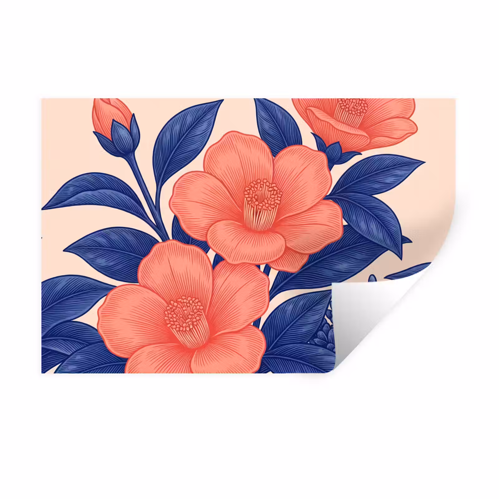 Muursticker - Bloemen - Bladeren - Botanisch — 1