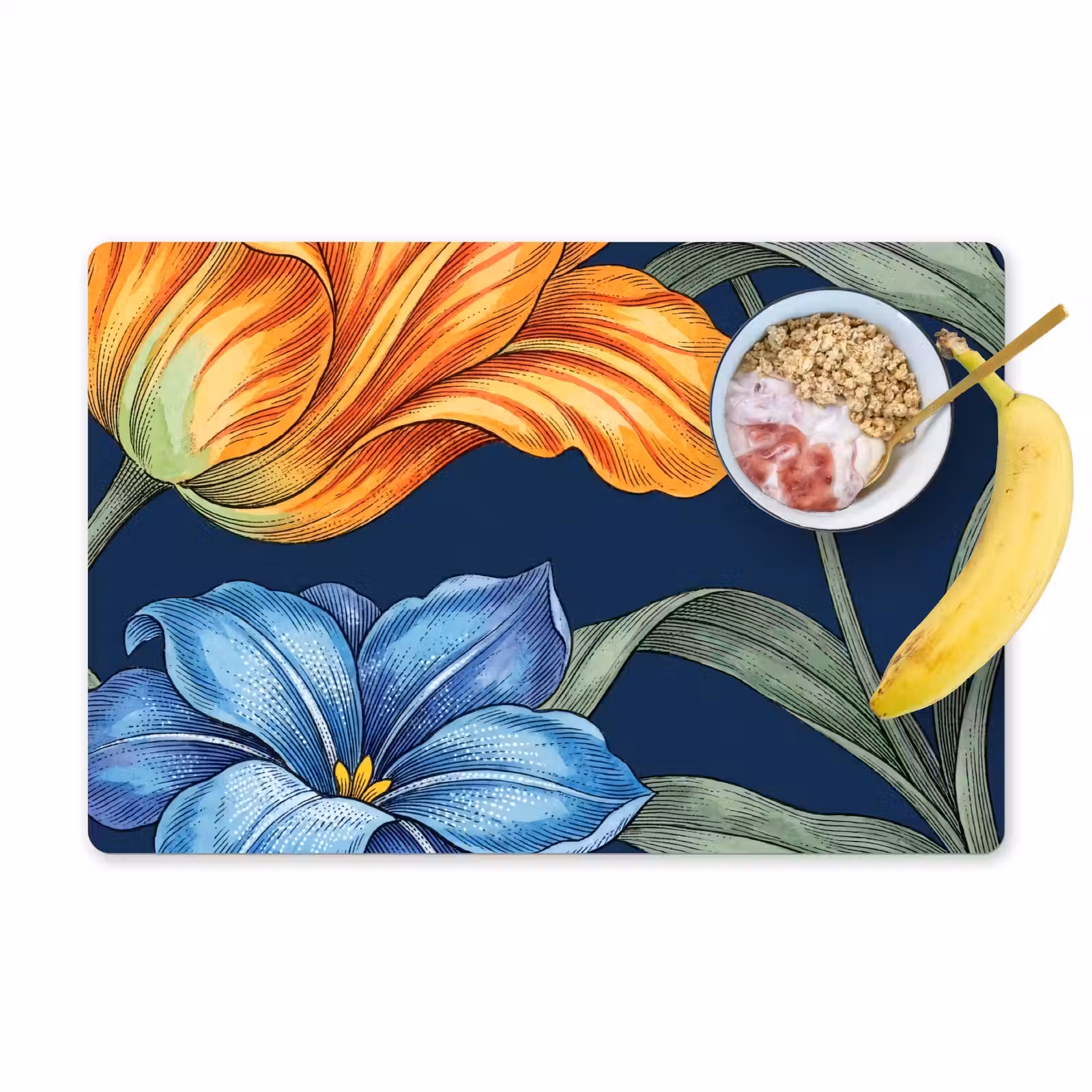 Placemat - 6 stuks - Bloemen - Botanisch - Patroon — 1