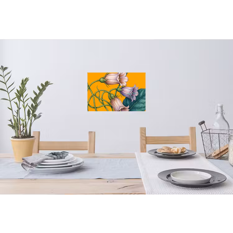 Muursticker - Bloemen - Botanisch - Geel — 3