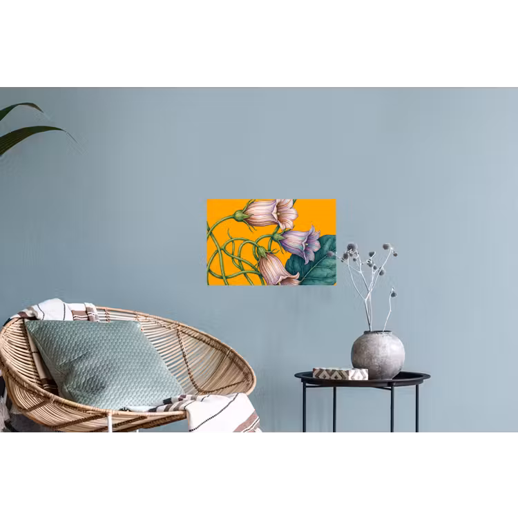 Muursticker - Bloemen - Botanisch - Geel — 4