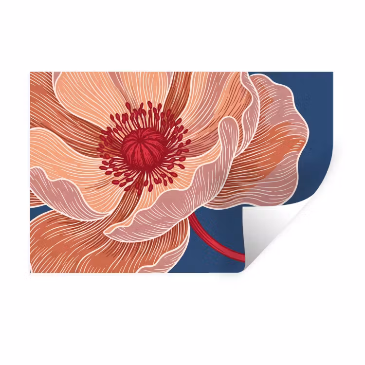 Muursticker - Bloemen - Modern - Abstract — 1