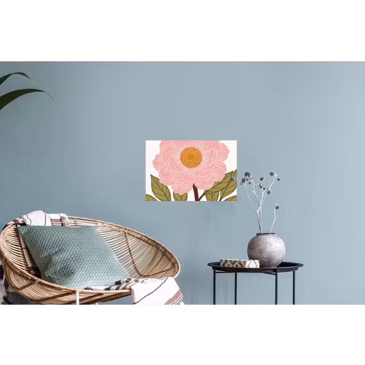Muursticker - Bloemen - Roze - Illustratie — 4