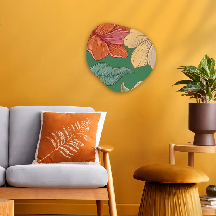 Organisch schilderij - Forex - Bloemen - Groen - Illustratie — 3