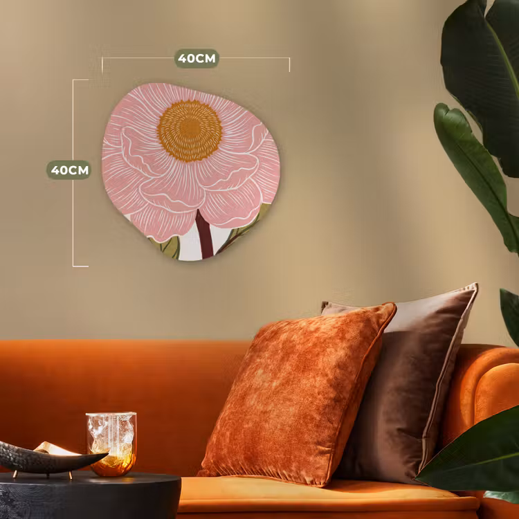 Organisch schilderij - Forex - Bloemen - Roze - Illustratie — 4