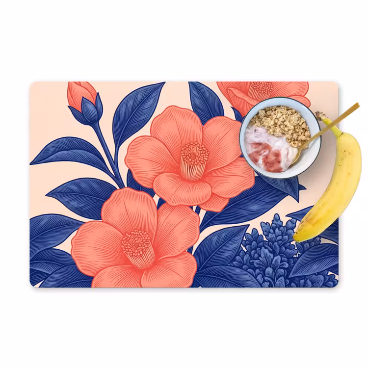 Placemat - 6 stuks - Bloemen - Bladeren - Botanisch — 1