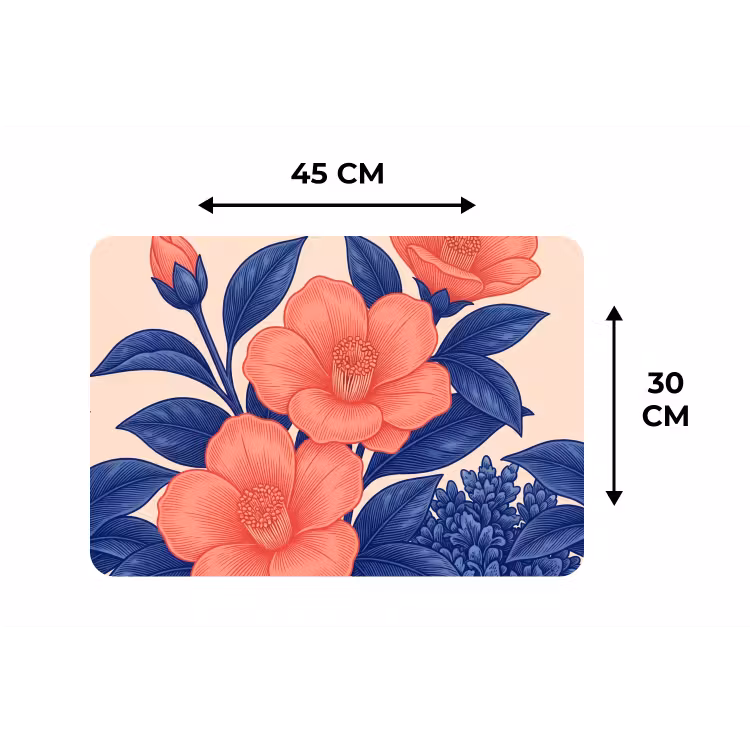 Placemat - 6 stuks - Bloemen - Bladeren - Botanisch — 3