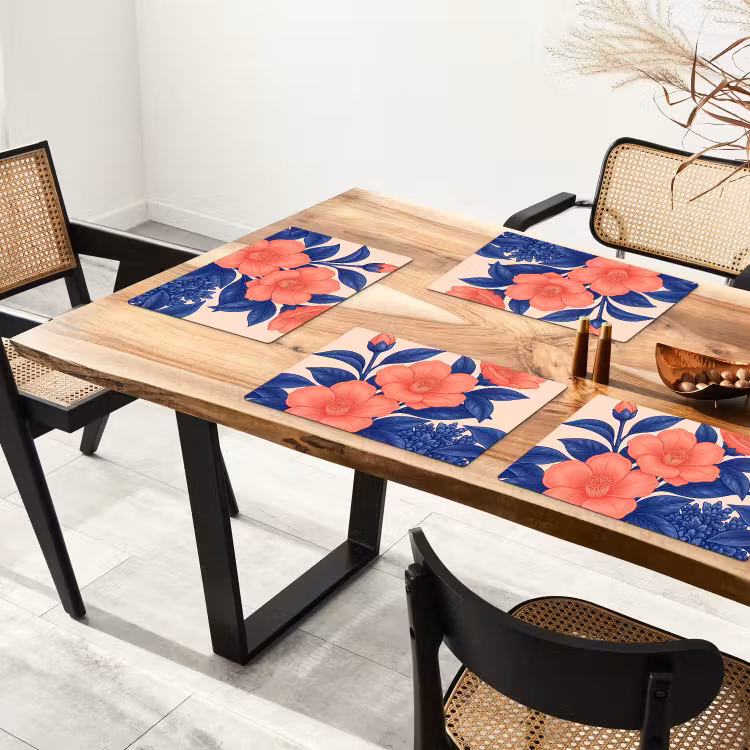 Placemat - 6 stuks - Bloemen - Bladeren - Botanisch — 5