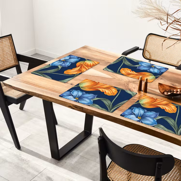 Placemat - 6 stuks - Bloemen - Botanisch - Patroon — 5