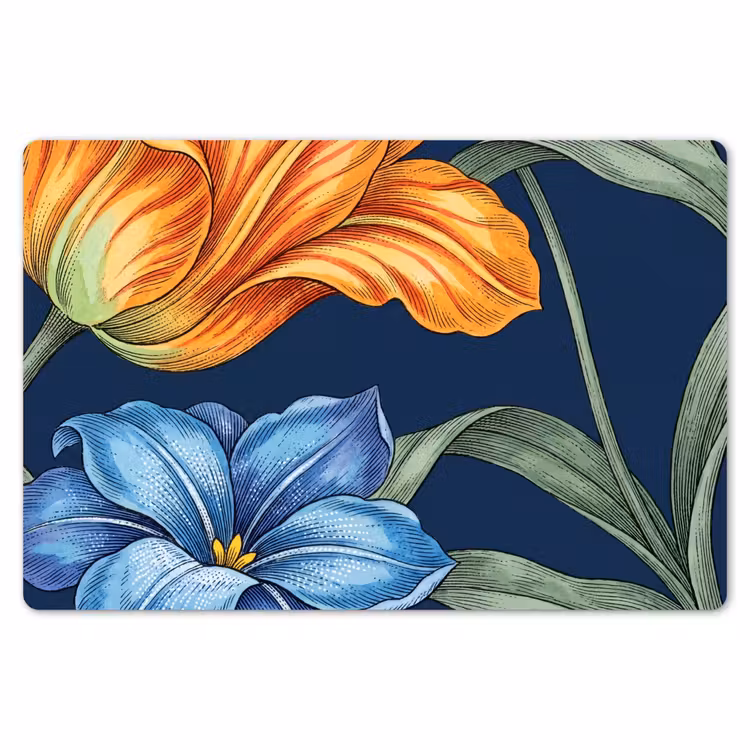 Placemat - 6 stuks - Bloemen - Botanisch - Patroon — 7