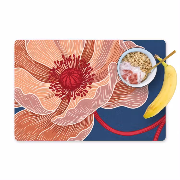 Placemat - 6 stuks - Bloemen - Modern - Abstract — 1