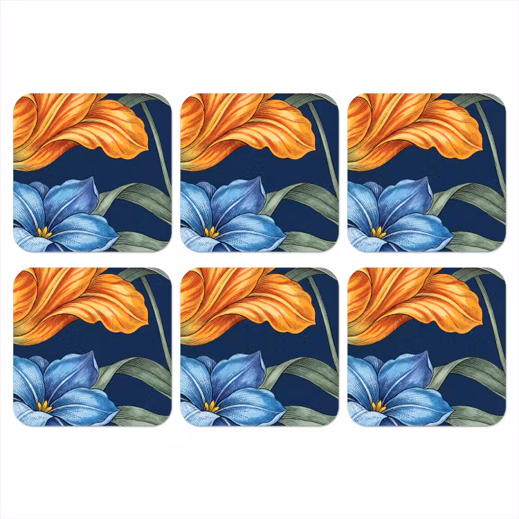 Onderzetter - Bloemen - Botanisch - Patroon — 1