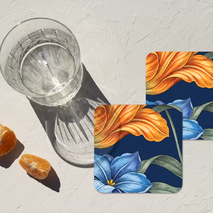 Onderzetter - Bloemen - Botanisch - Patroon — 2