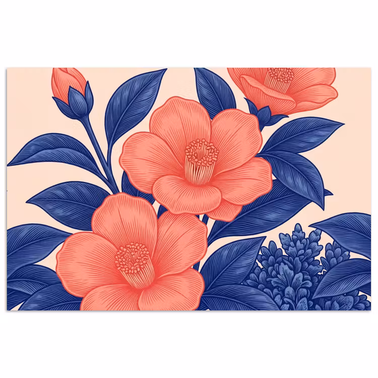 Poster - Bloemen - Bladeren - Botanisch — 1