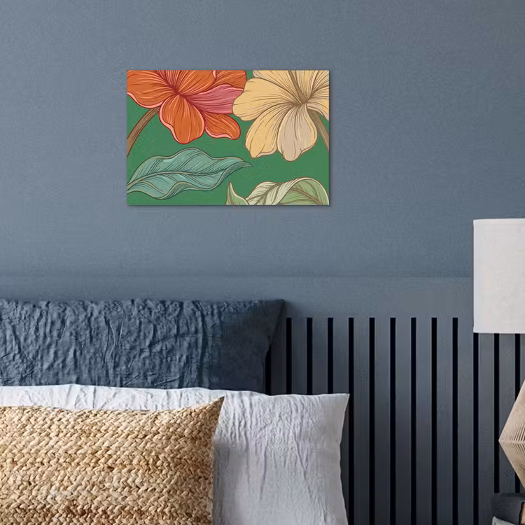Poster - Bloemen - Groen - Illustratie — 3