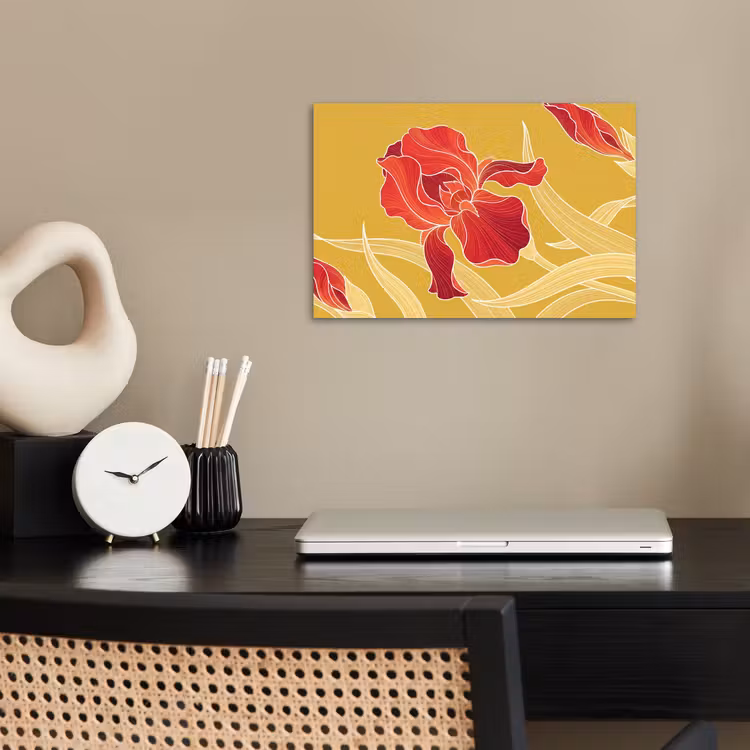 Poster - Bloemen - Illustratie - Rood — 2