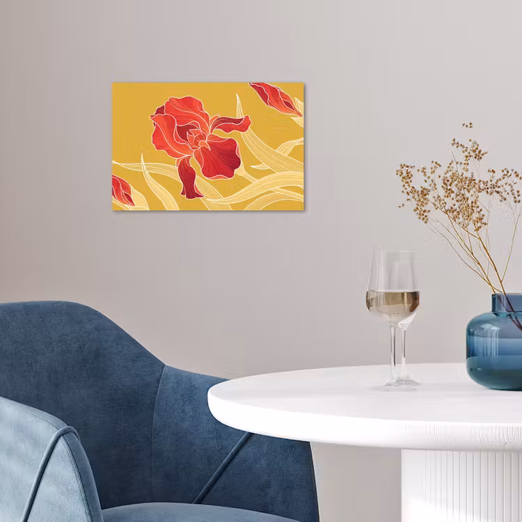 Poster - Bloemen - Illustratie - Rood — 4