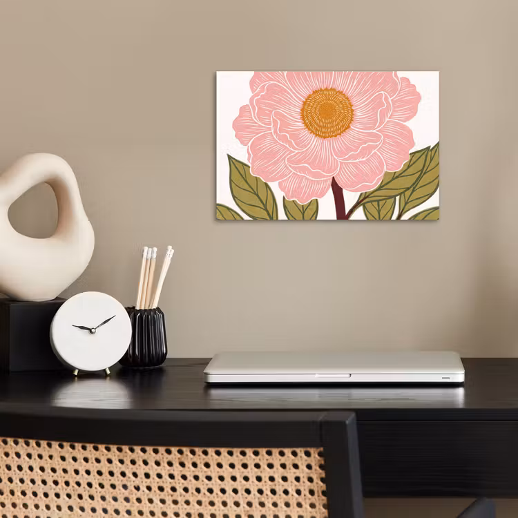 Poster - Bloemen - Roze - Illustratie — 2
