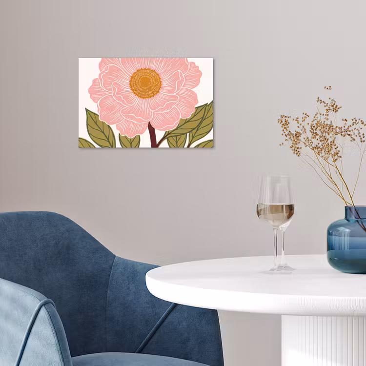 Poster - Bloemen - Roze - Illustratie — 4