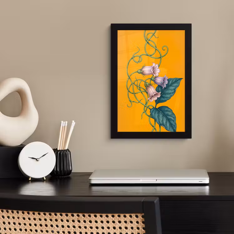 Poster met lijst - Bloemen - Botanisch - Geel — 2