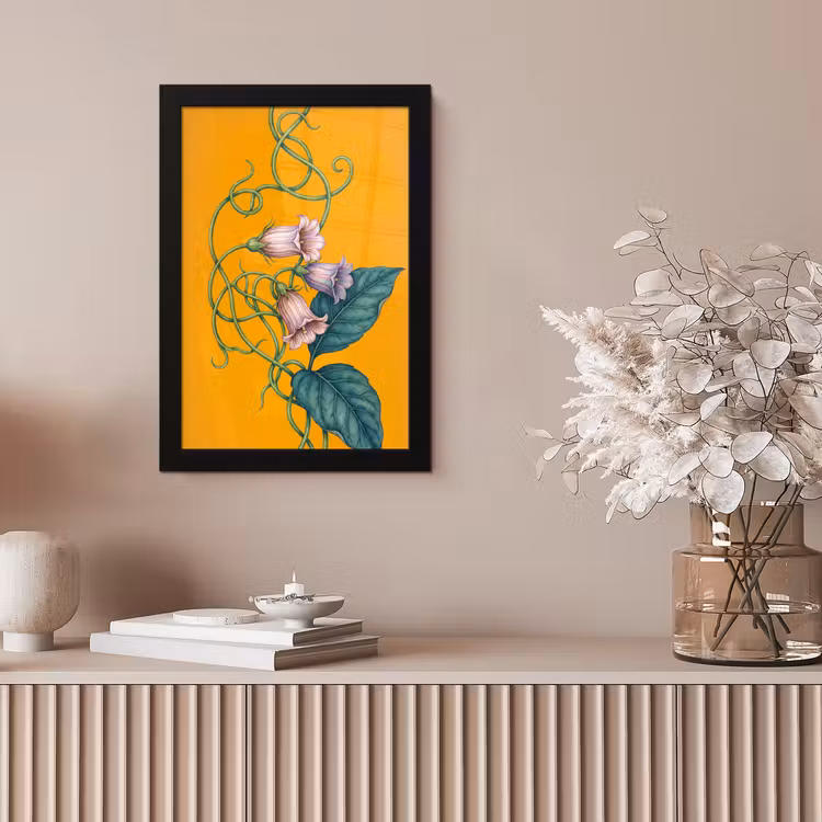 Poster met lijst - Bloemen - Botanisch - Geel — 5