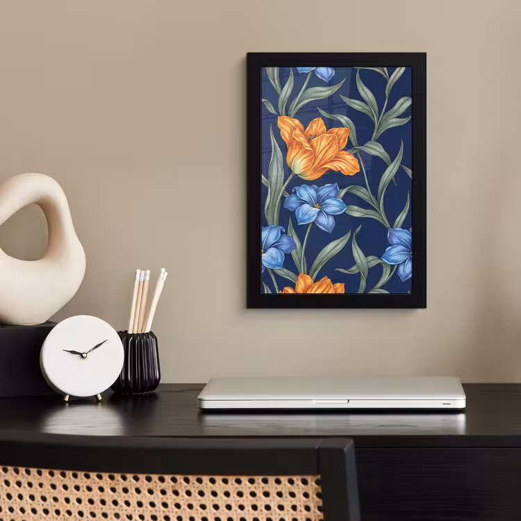 Poster met lijst - Bloemen - Botanisch - Patroon — 2