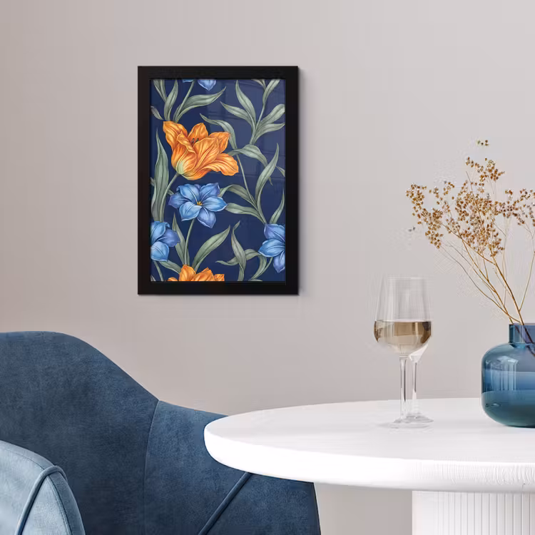 Poster met lijst - Bloemen - Botanisch - Patroon — 4