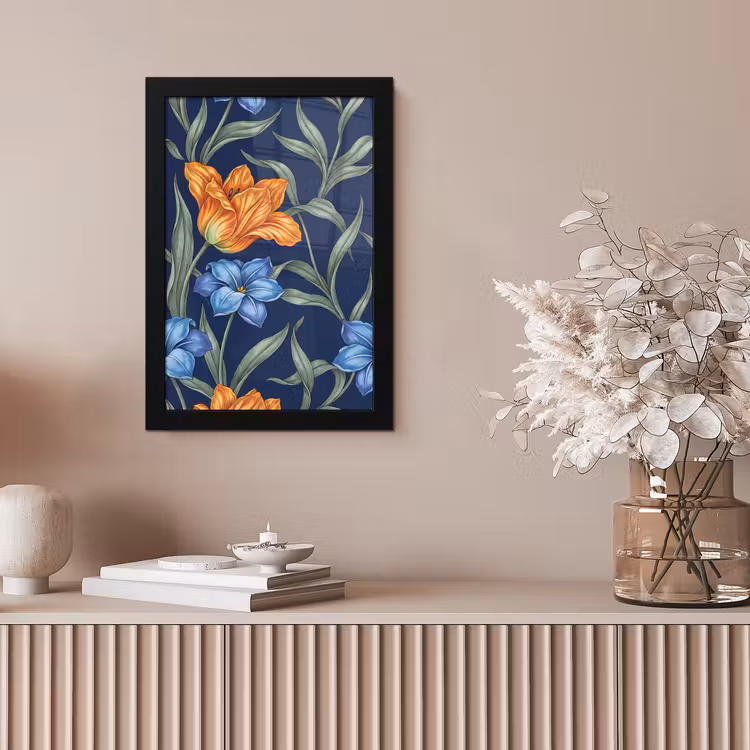 Poster met lijst - Bloemen - Botanisch - Patroon — 5