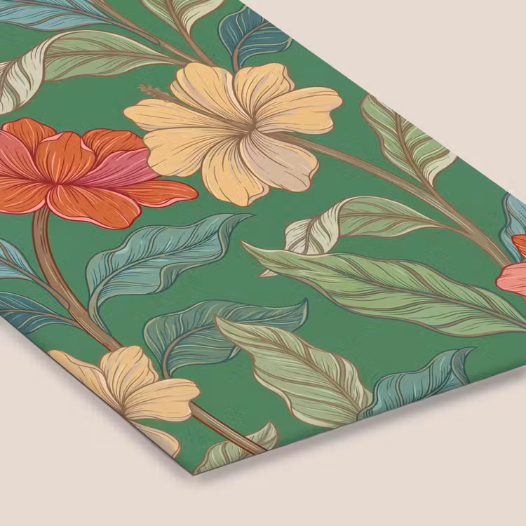 Poster met lijst - Bloemen - Groen - Illustratie — 7