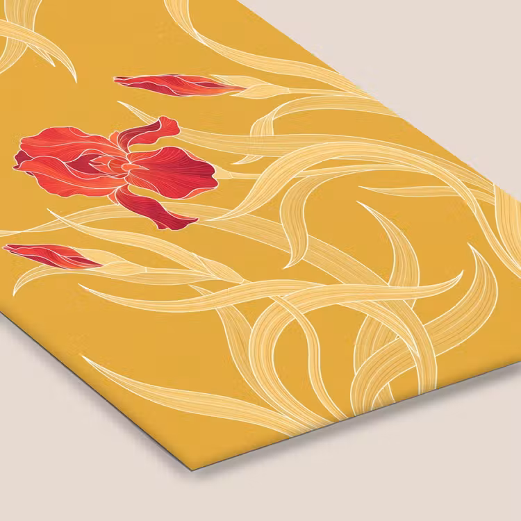 Poster met lijst - Bloemen - Illustratie - Rood — 7