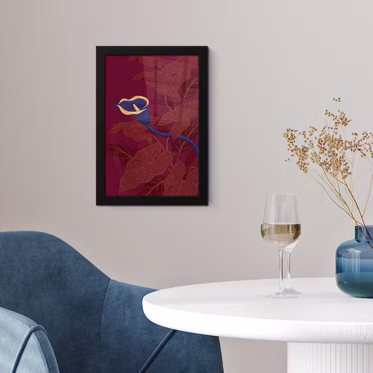 Poster met lijst - Bloemen - Modern - Paars — 4