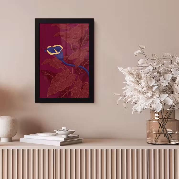 Poster met lijst - Bloemen - Modern - Paars — 5