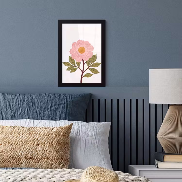 Poster met lijst - Bloemen - Roze - Illustratie — 3