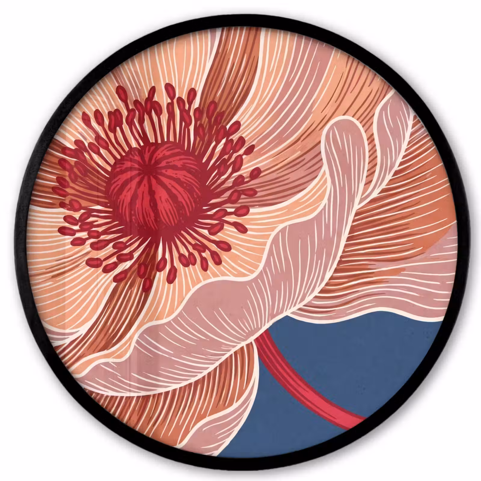 Ronde fotolijst - Bloemen - Modern - Abstract — 1