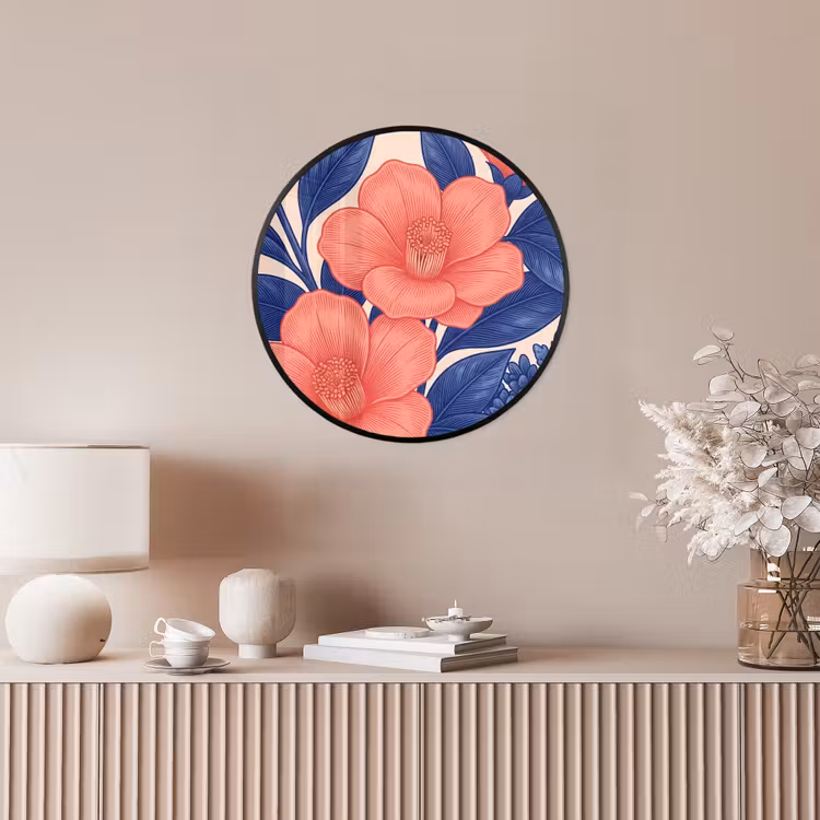 Ronde fotolijst - Bloemen - Bladeren - Botanisch — 5