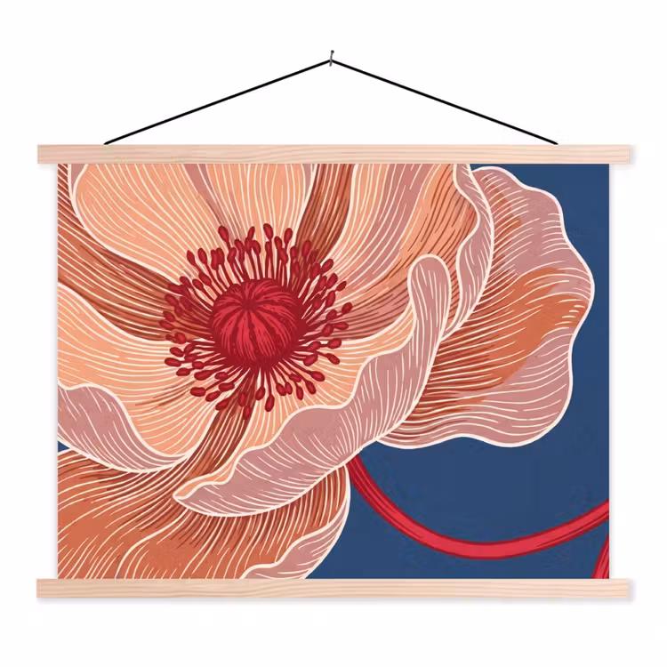 Schoolplaat - Bloemen - Modern - Abstract — 1