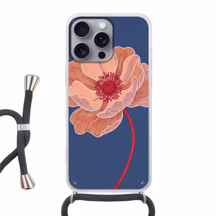 Telefoonhoesje met koord - Bloemen - Modern - Abstract — 1