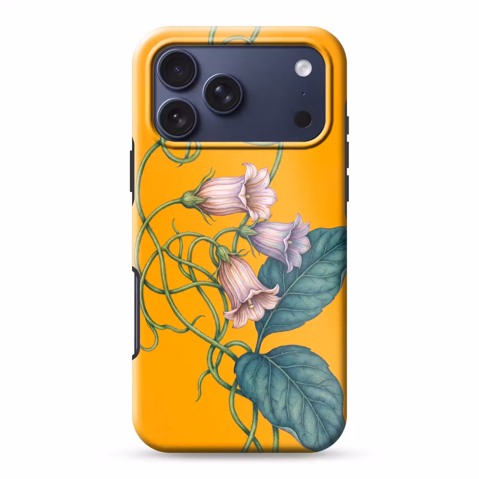 Telefoonhoesje Toughcase - Bloemen - Botanisch - Geel — 1