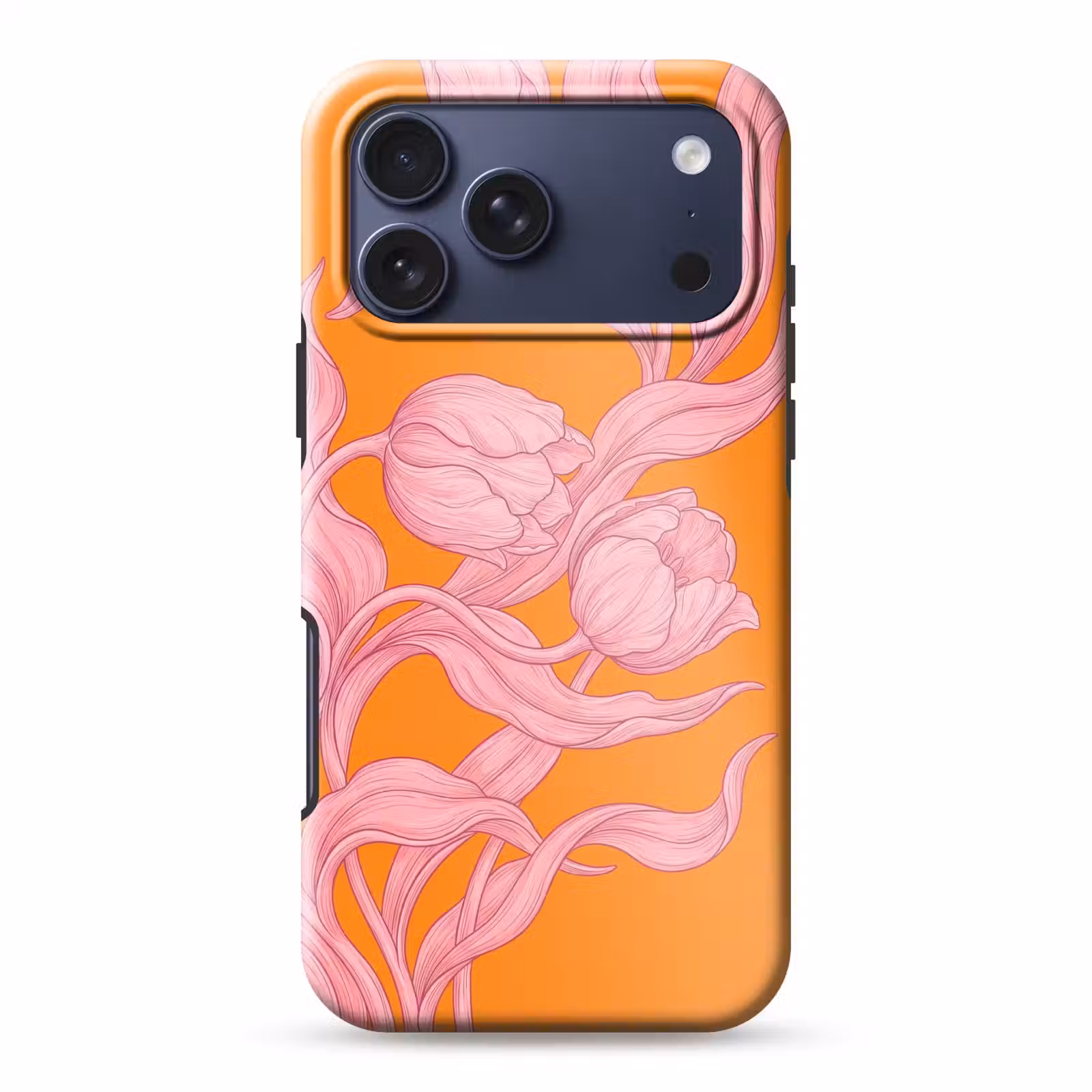 Telefoonhoesje Toughcase - Roze bloemen - Modern — 1