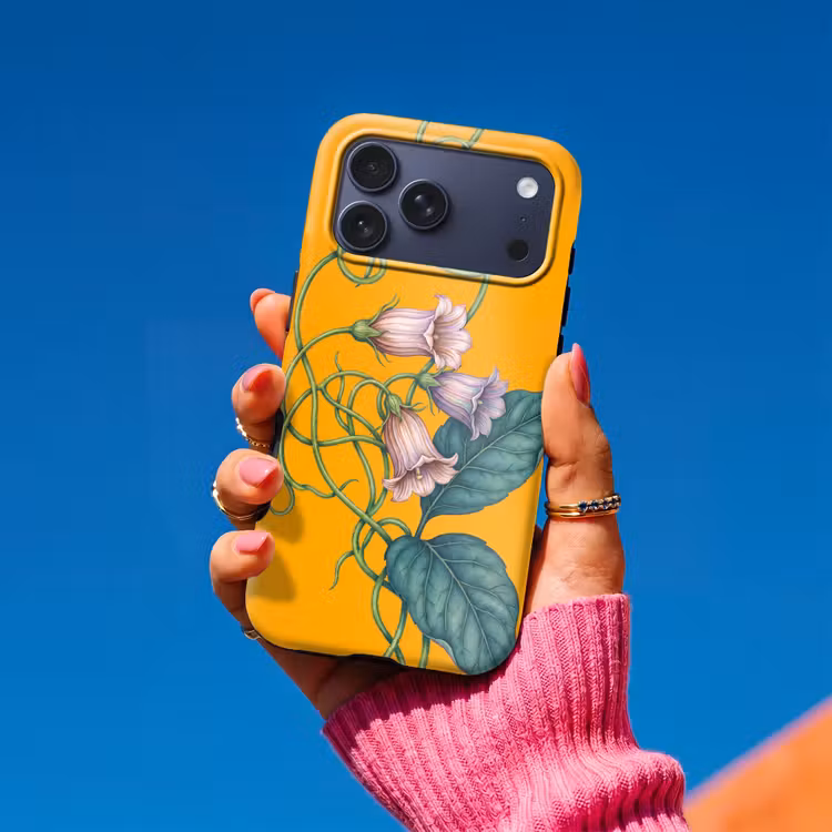 Telefoonhoesje Toughcase - Bloemen - Botanisch - Geel — 2