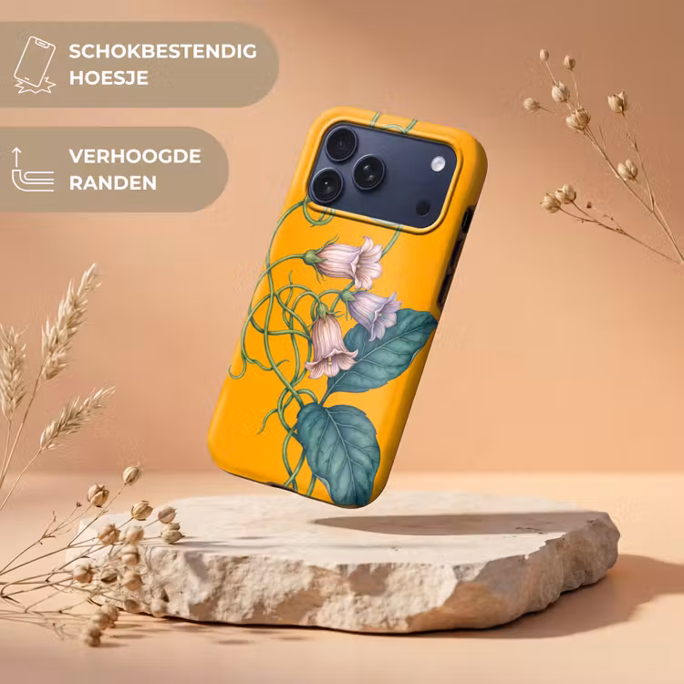 Telefoonhoesje Toughcase - Bloemen - Botanisch - Geel — 5