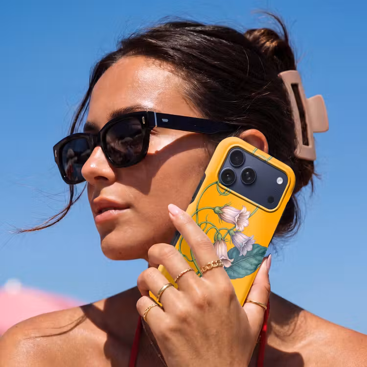 Telefoonhoesje Toughcase - Bloemen - Botanisch - Geel — 6
