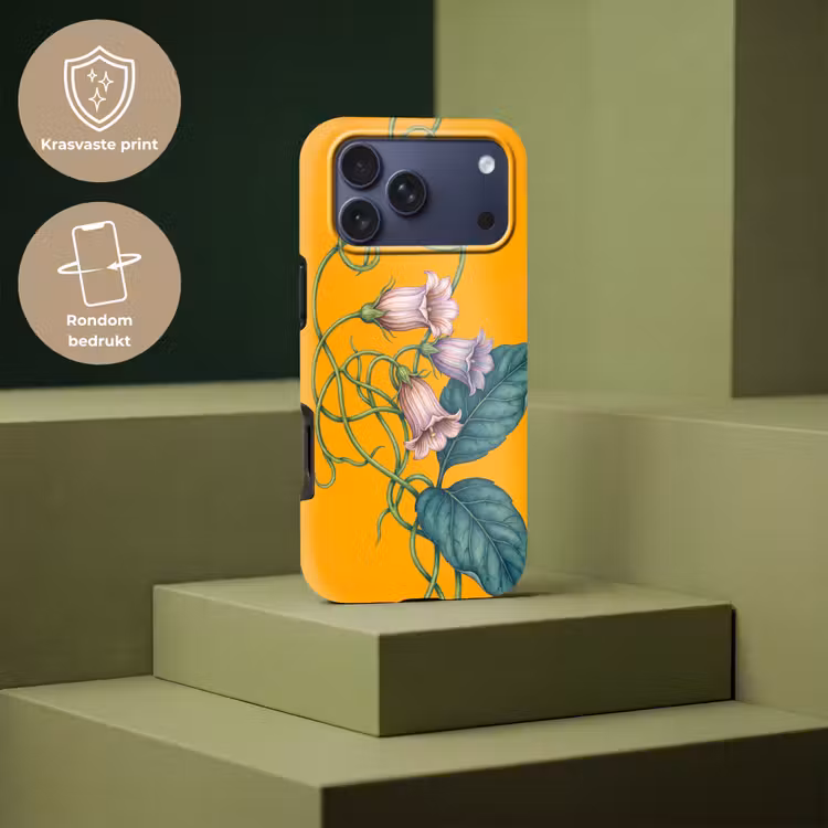 Telefoonhoesje Toughcase - Bloemen - Botanisch - Geel — 7