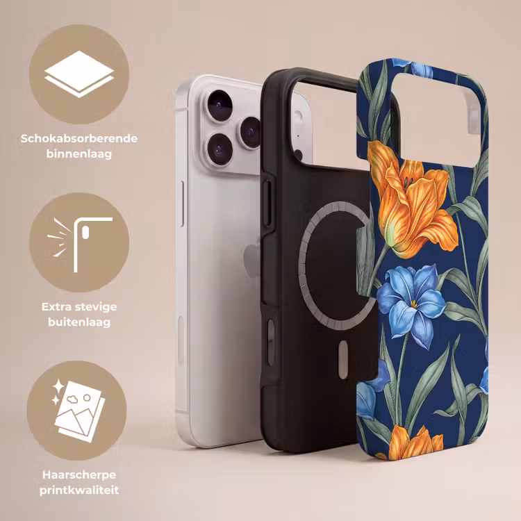 Telefoonhoesje Toughcase - Bloemen - Botanisch - Patroon — 3