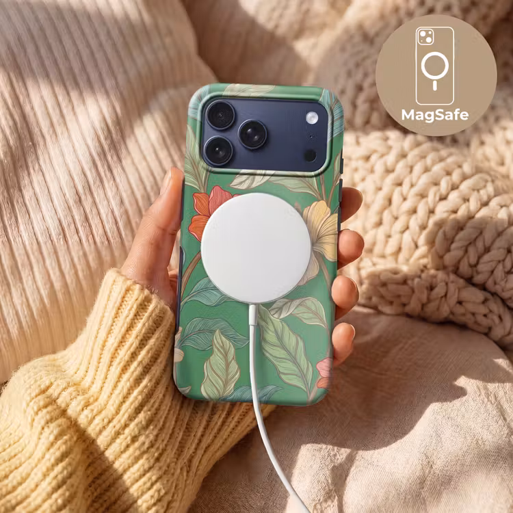 Telefoonhoesje Toughcase - Bloemen - Groen - Illustratie — 8