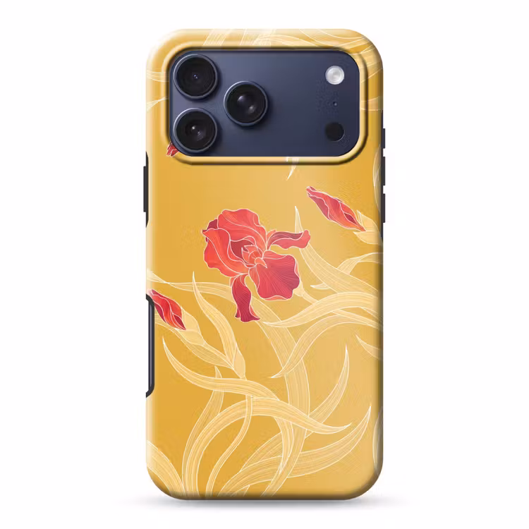 Telefoonhoesje Toughcase - Bloemen - Illustratie - Rood — 1