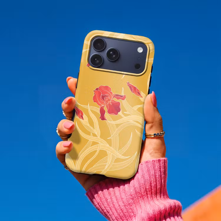 Telefoonhoesje Toughcase - Bloemen - Illustratie - Rood — 2