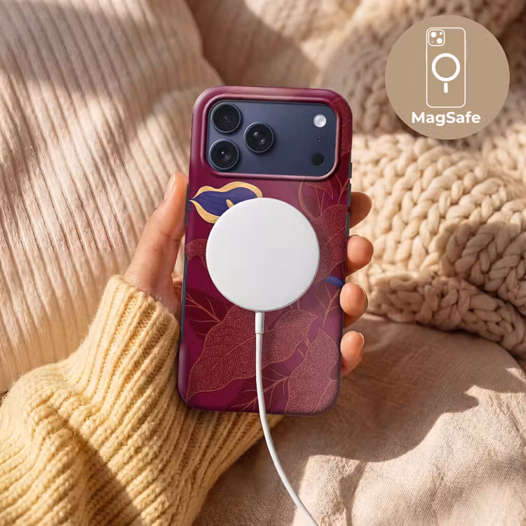 Telefoonhoesje Toughcase - Bloemen - Modern - Paars — 8