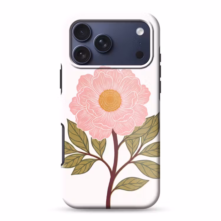 Telefoonhoesje Toughcase - Bloemen - Roze - Illustratie — 1