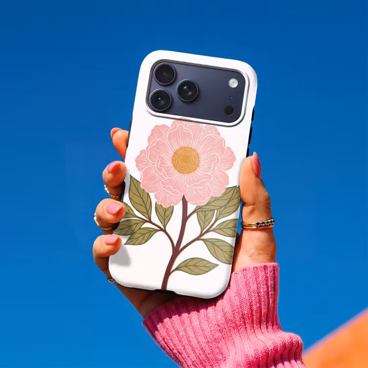 Telefoonhoesje Toughcase - Bloemen - Roze - Illustratie — 2